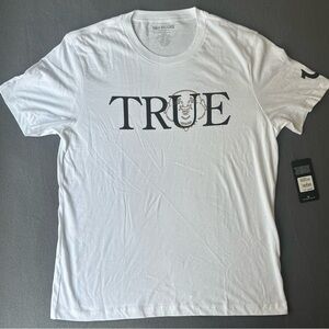True Religion T-Shirt Men's Color White Size XL (NEW ORIGINAL WITH TAGS)